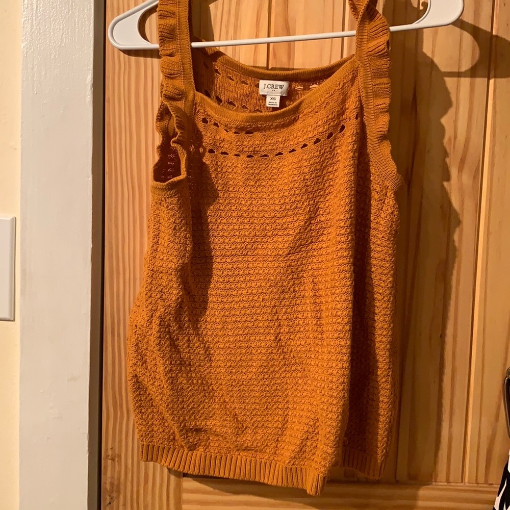 Ruffed sleveeless top